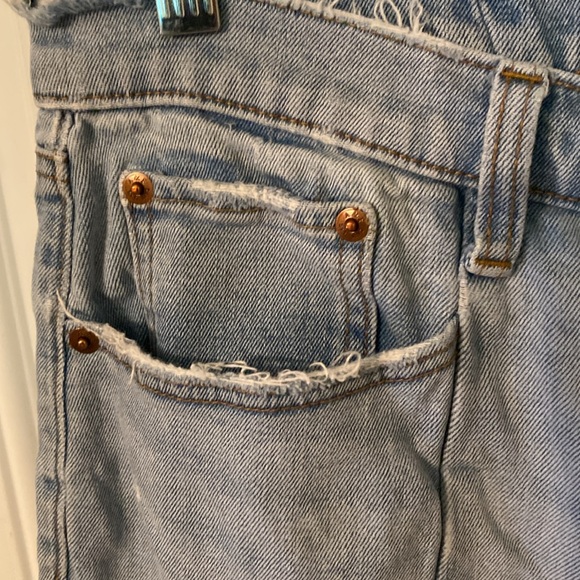 Abercrombie & Fitch 90s Vertical Splice The Ankle Straight Ultra High Rise Jeans - Picture 8 of 14